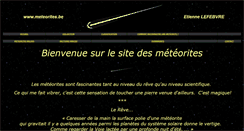 Desktop Screenshot of meteorites.be